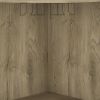 Obregon Corner Bar Cabinet, Ten Built-in Wine Rack, Single Door Macadamia / Taupe