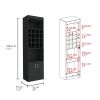 Being Kava Bar Cabinet, Double Door, Two Shelves, Sixteen Built-in Wine Rack