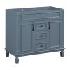 36'' Bathroom Vanity without Top Sink, Royal Blue Cabinet only