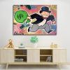 Hand Painted Oil Painting  Alec Monopoly Painting Wall Street Art Modern Abstract Living Room Hallway Bedroom Luxurious Decorative Painting
