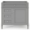 36'' Bathroom Vanity without Top Sink, Modern Bathroom Storage Cabinet with 2 Drawers and a Tipout Drawer, Solid Wood Frame (NOT INCLUDE BASIN SINK)