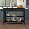 56 inch Rolling Kitchen Island with Storage,Kitchen Cart with Solid OAK Wood Top,Two-sided Kitchen island Cart on Wheels , Wine and Spice Rack