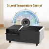 Modern Smart mini Coffee Table with Built in Fridge;  Outlet protection; Wireless charging module; Mechanical temperature control; Power socket; USB i