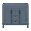 36'' Bathroom Vanity without Top Sink, Royal Blue Cabinet only