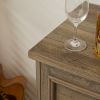 Farmhouse Buffet Cabinet with Storage Sideboard with 2 Drawers, Wine Bar Cabinet with Removable Wine Racks Storage Shelves